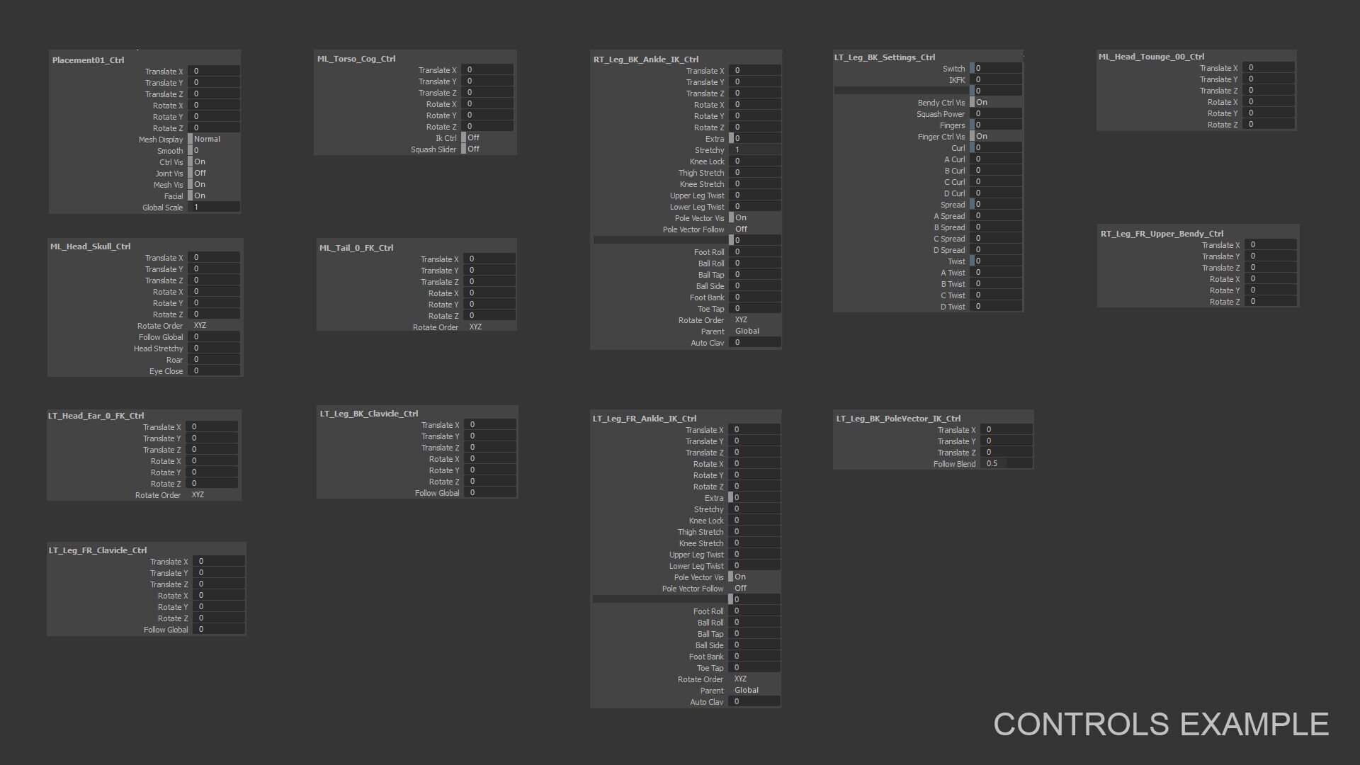 White Bengal Tiger Rigged Xgen core 3D model_18