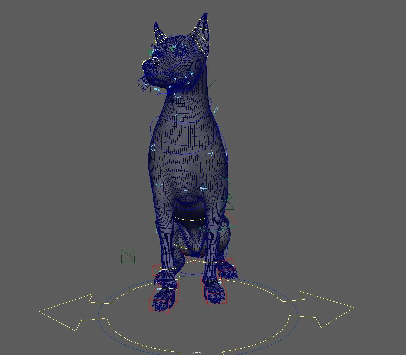 Dobermann XGEN RIGGED 3D model_9