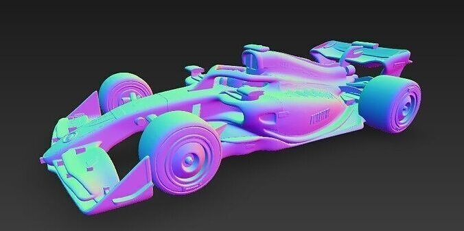 Formula1-Auto 3D print model 2