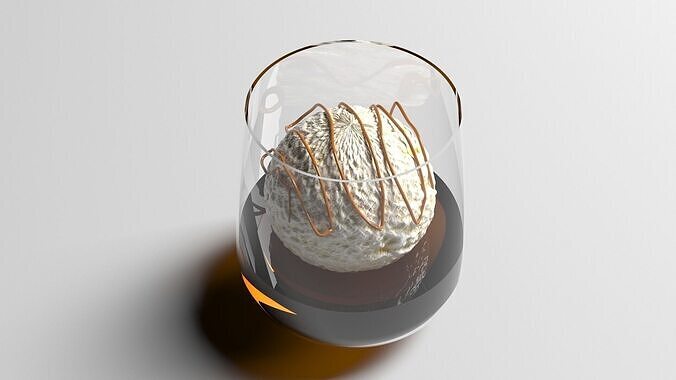 Affogato Coffee 3D model 4