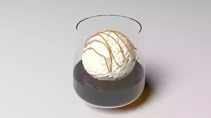 Affogato Coffee 3D model
