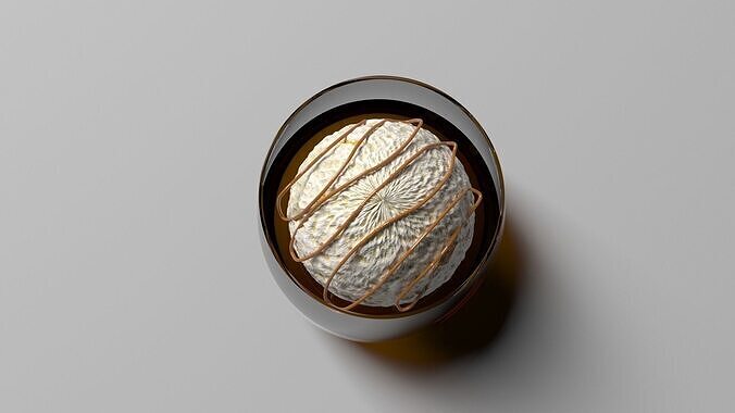 Affogato Coffee 3D model 3