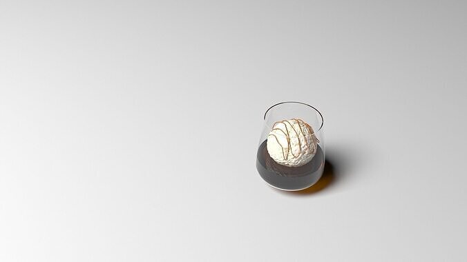 Affogato Coffee 3D model 6