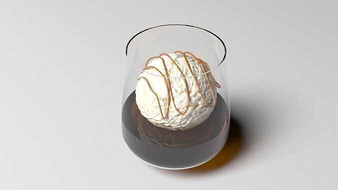 Affogato Coffee 3D model 7