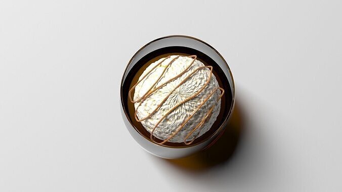 Affogato Coffee 3D model 2