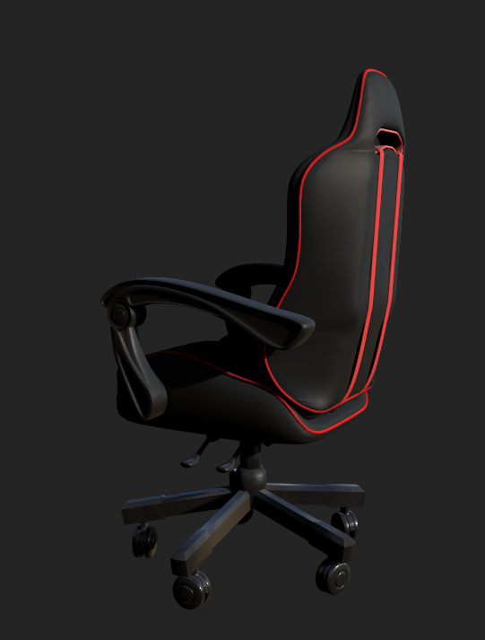 Gaming Chair 3D model_2