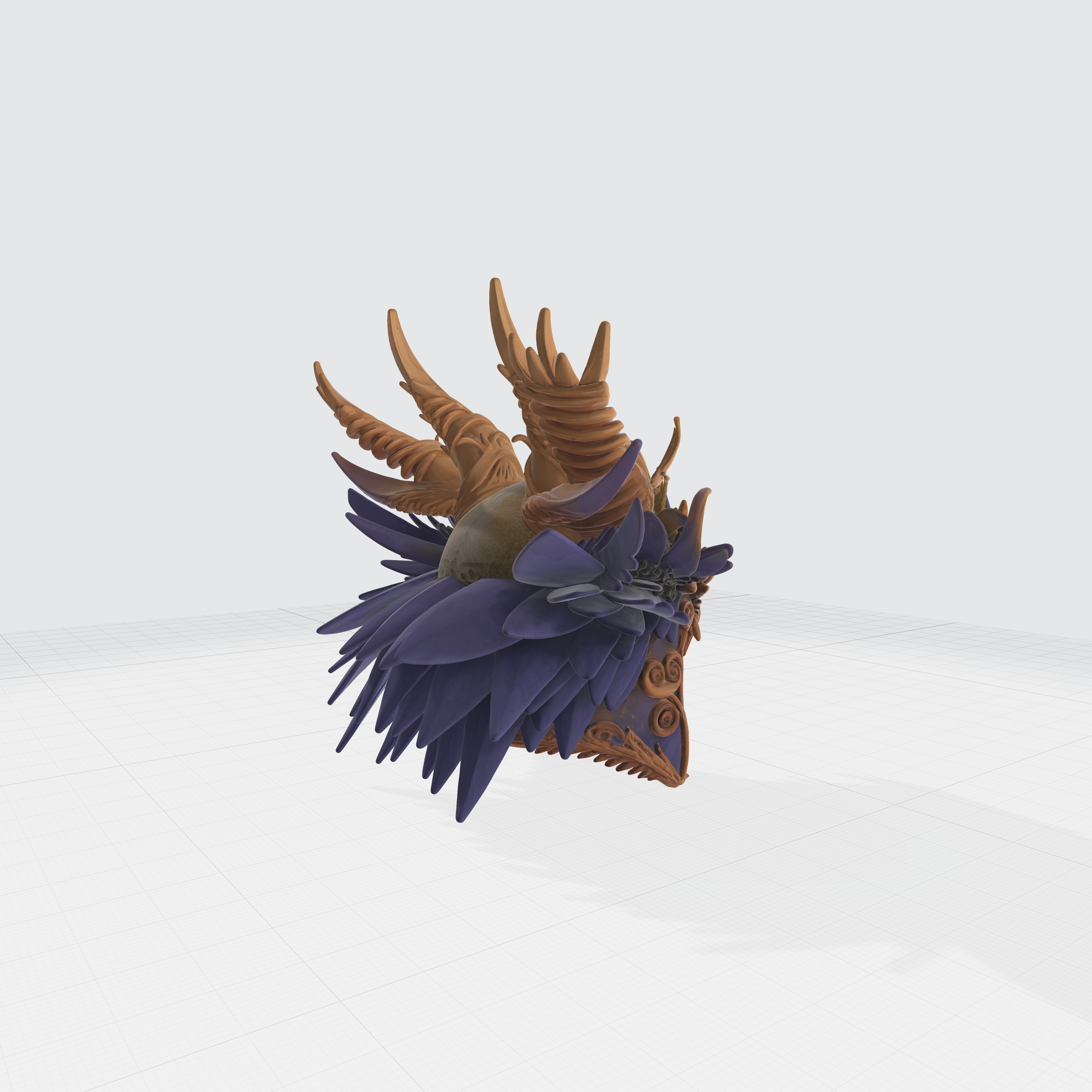 Medieval Knight Helmet 3D Model 3D print model_4