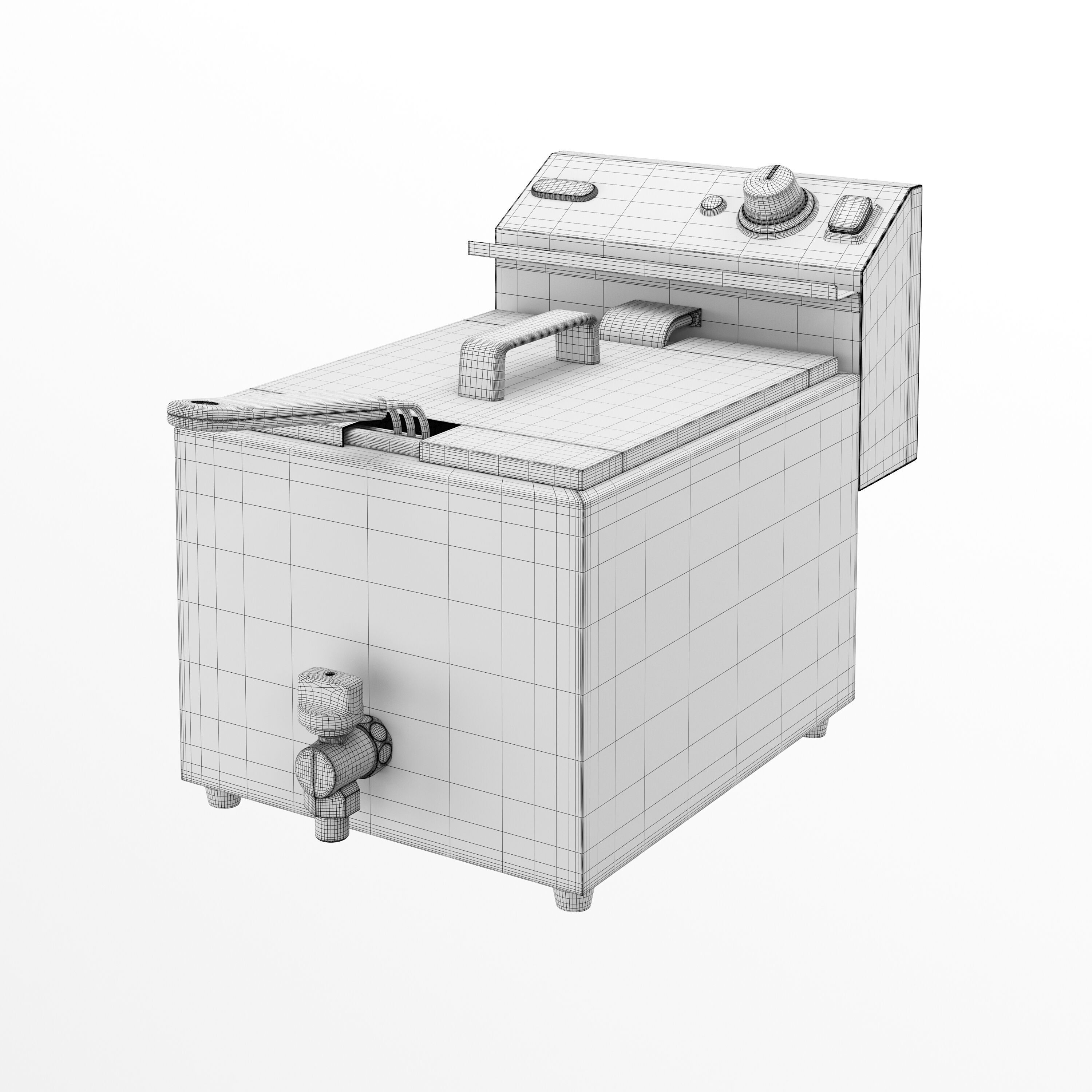 Hendi deep fryer Profi Line 3D model_7