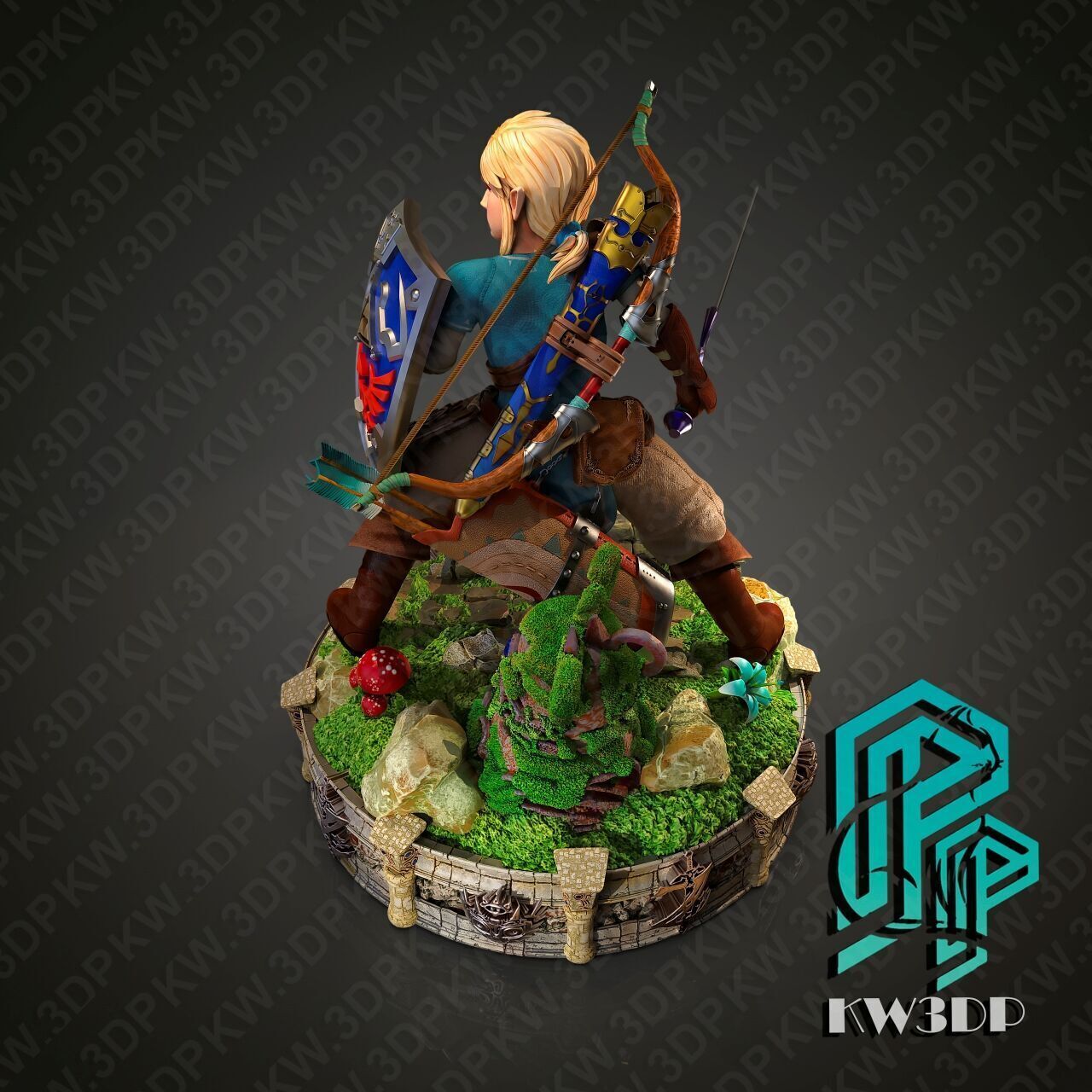 Action Diorama Legend of 3D print model_3