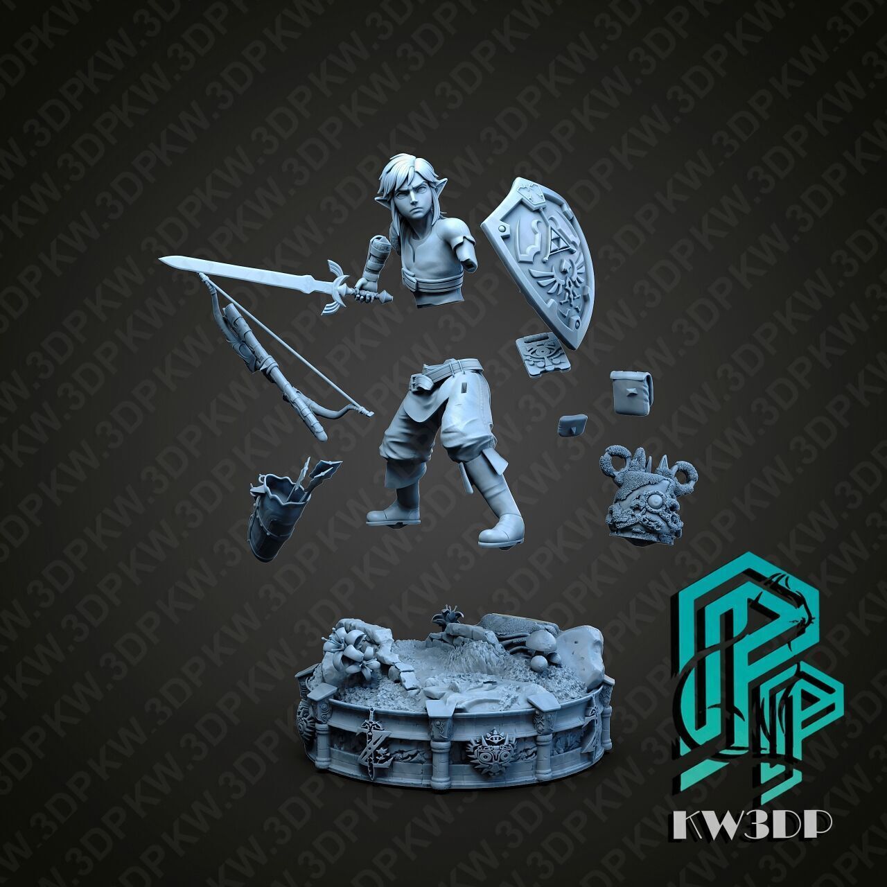 Action Diorama Legend of 3D print model_6