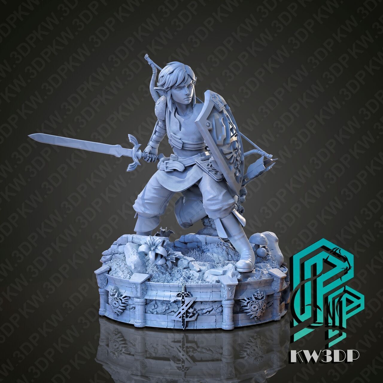 Action Diorama Legend of 3D print model_5
