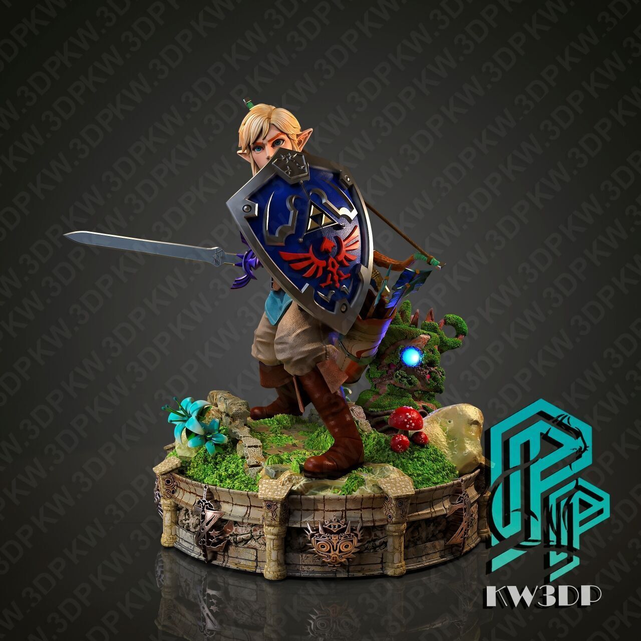 Action Diorama Legend of 3D print model_2