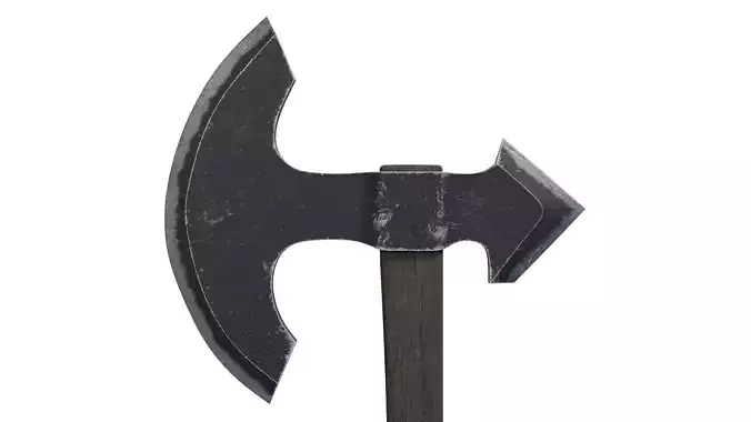 Battle Axe 01 Low-poly 3D model