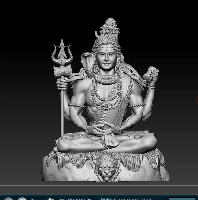 Lord Shiva 3D print model 3D print model