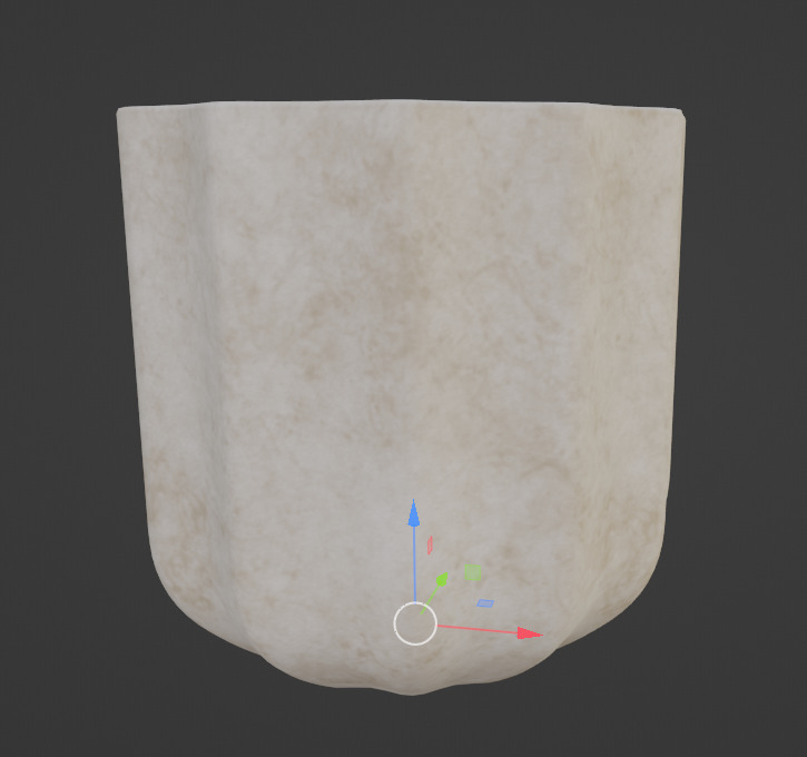 Modern Rustic Fluted Outdoor Planters 3D model_6