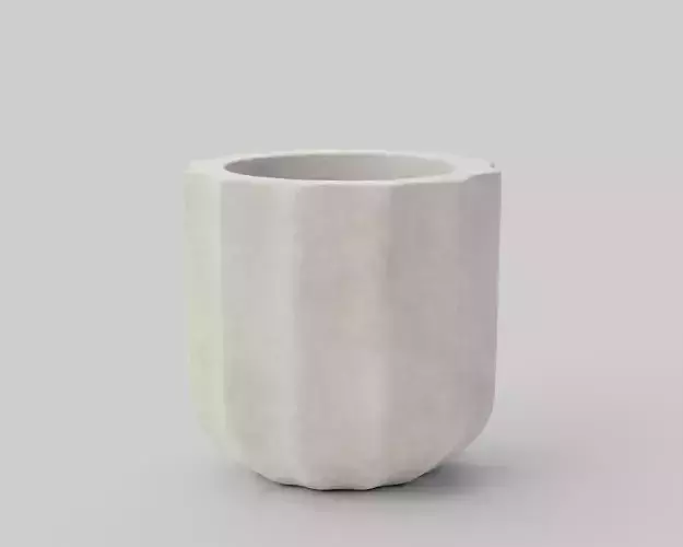 Modern Rustic Fluted Outdoor Planters