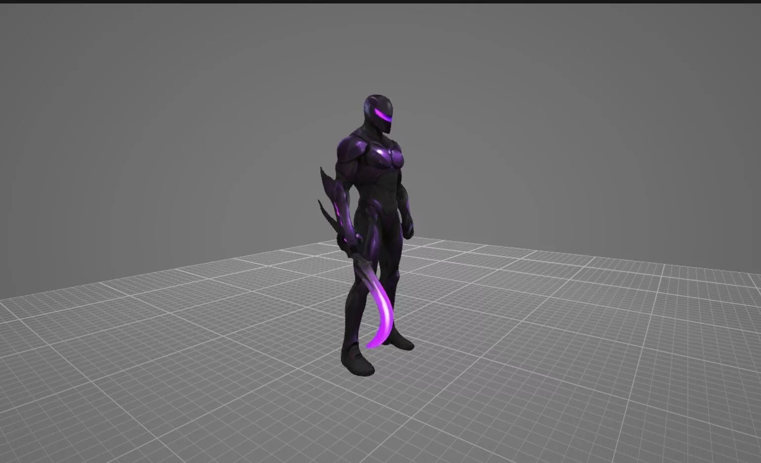 Stealth Supervillain Character Game Ready GLB Model 3D Low-poly 3D model