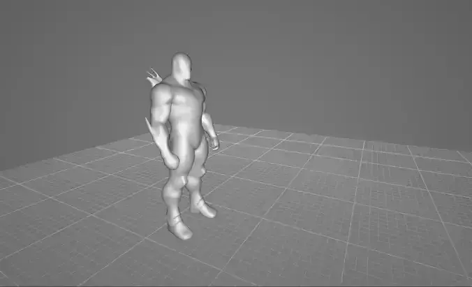 Dark Armored Supervillain Game Ready GLB Model 3D