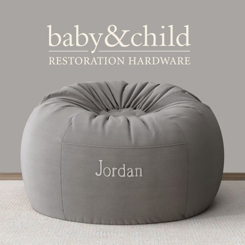 WASHED VELVET BEAN BAG COVER - JORDAN 3D model