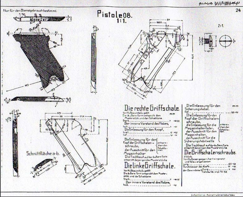 Pistola P08  Luger Low-poly 3D model_11