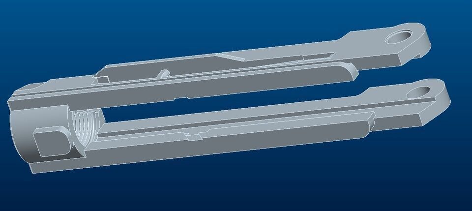 Pistola P08  Luger Low-poly 3D model_10