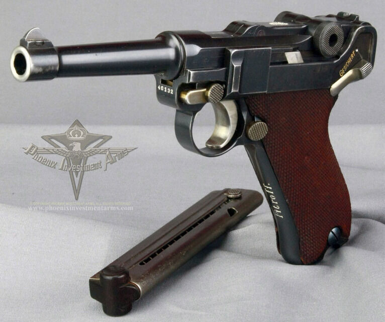 Pistola P08  Luger Low-poly 3D model_16