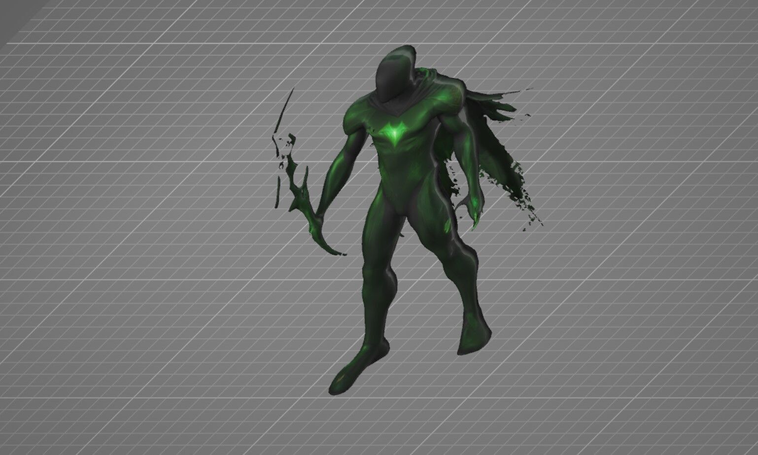  Spectral Bio Villain Game Ready GLB 3D Model Low-poly 3D model_4