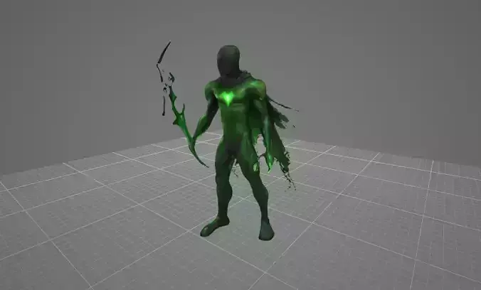 Spectral Bio Villain Game Ready GLB 3D Model