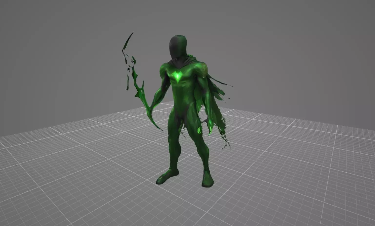  Spectral Bio Villain Game Ready GLB 3D Model Low-poly 3D model_0