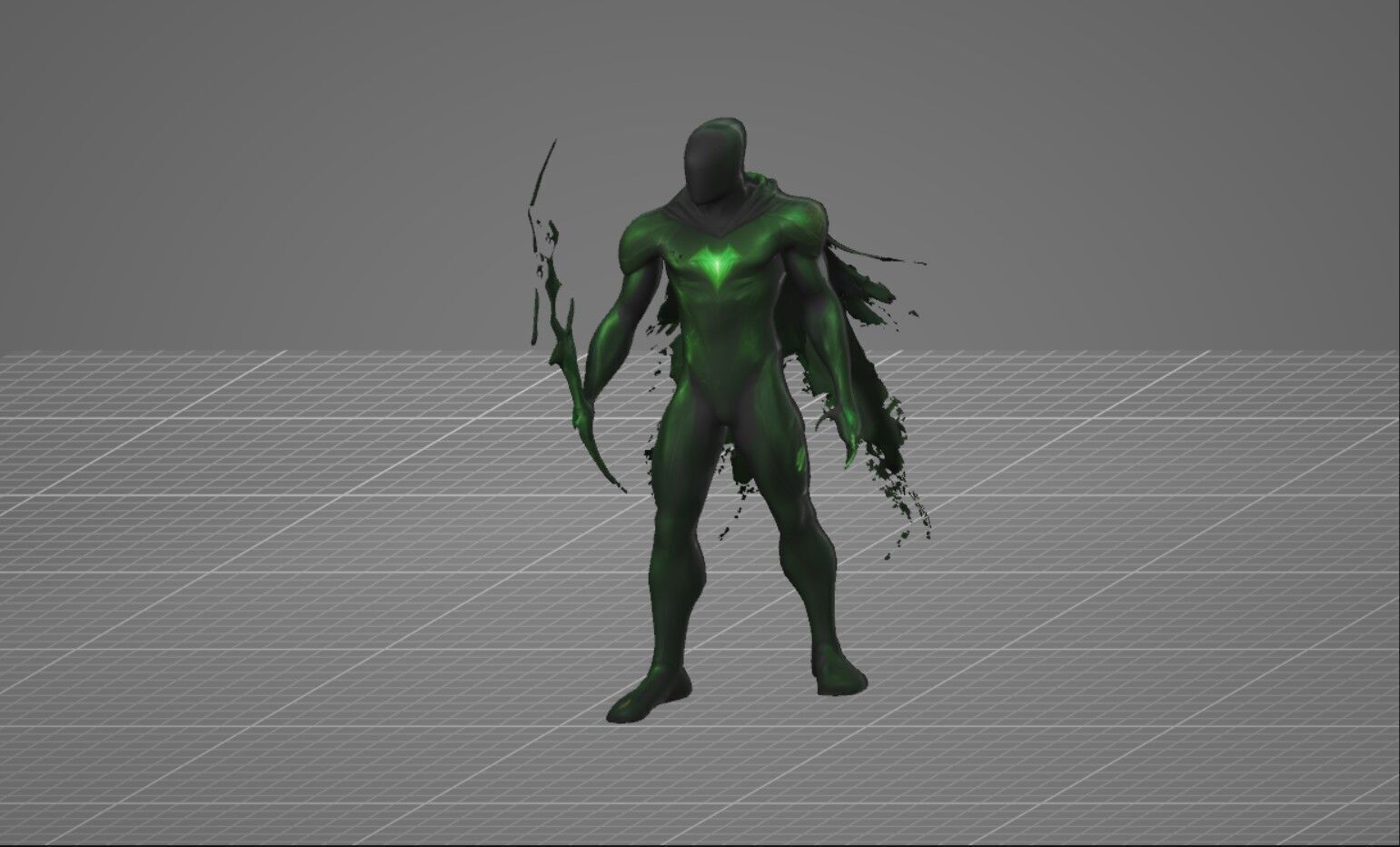  Spectral Bio Villain Game Ready GLB 3D Model Low-poly 3D model_3