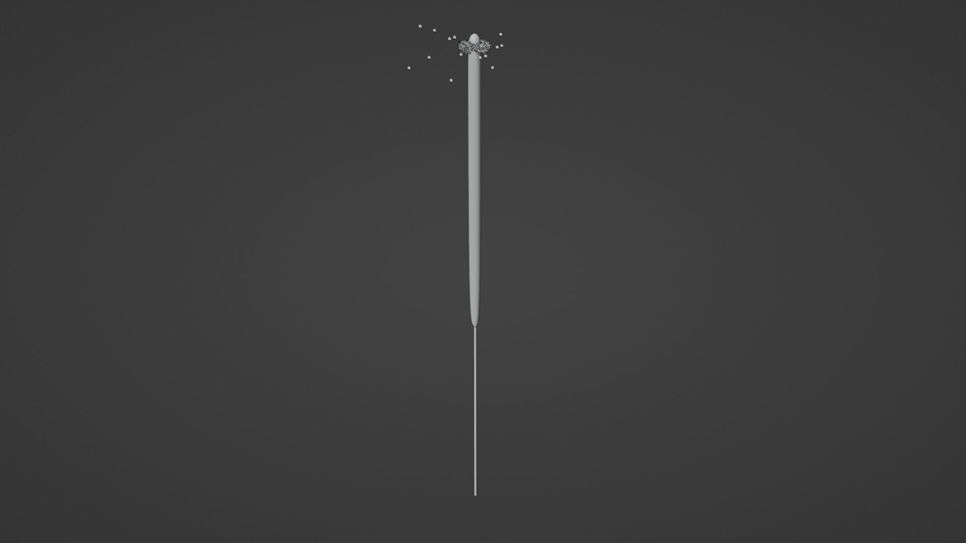 Sparkler Animated Rigged Low-poly 3D model_3