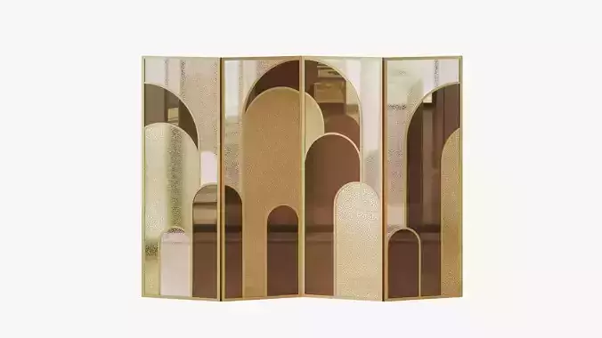 Decorative arched partition