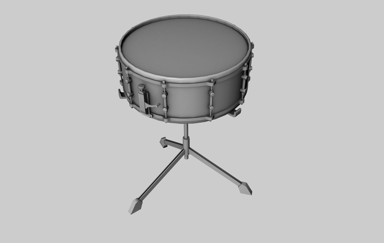 Snare Drum 3 Models 3D model_4