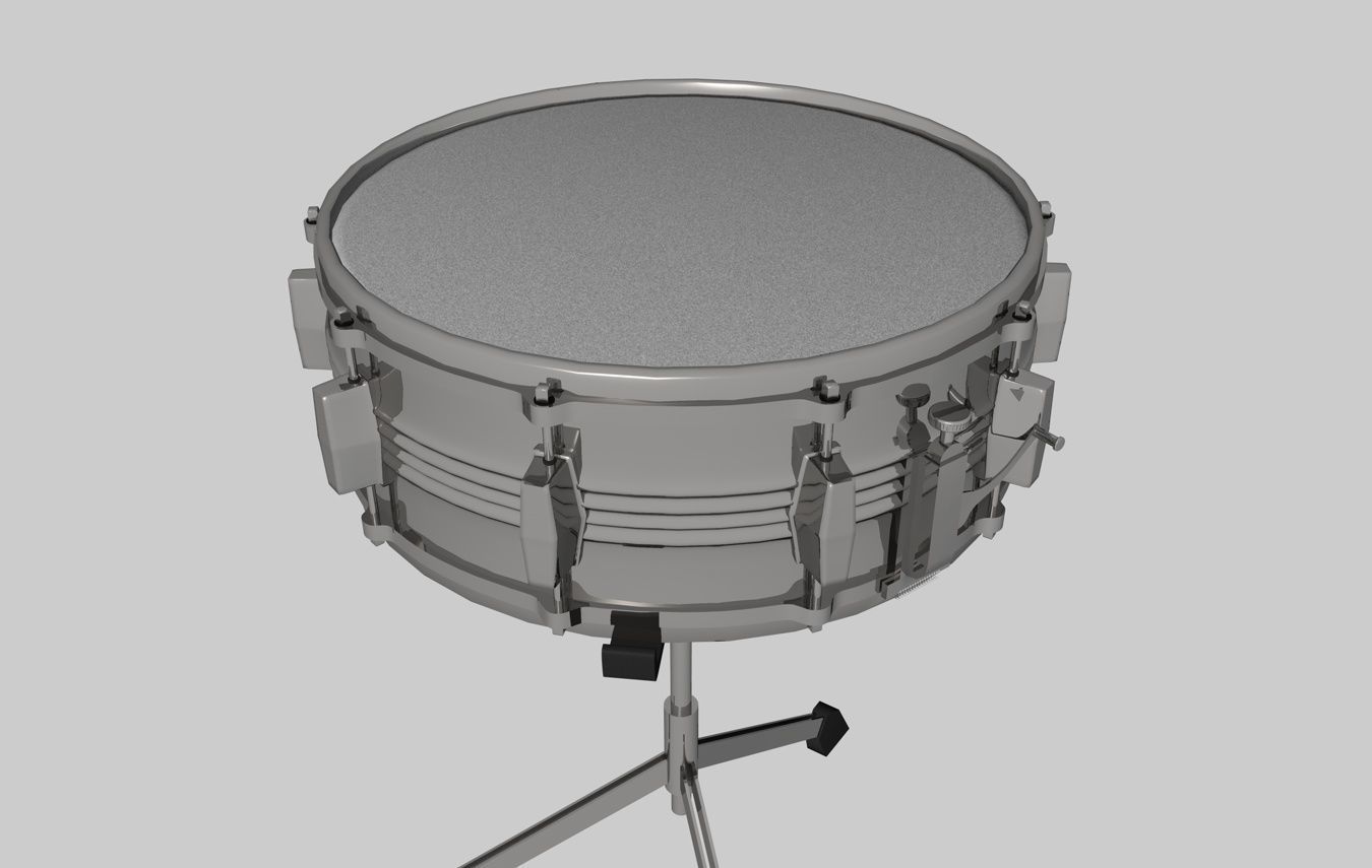 Snare Drum 3 Models 3D model_7