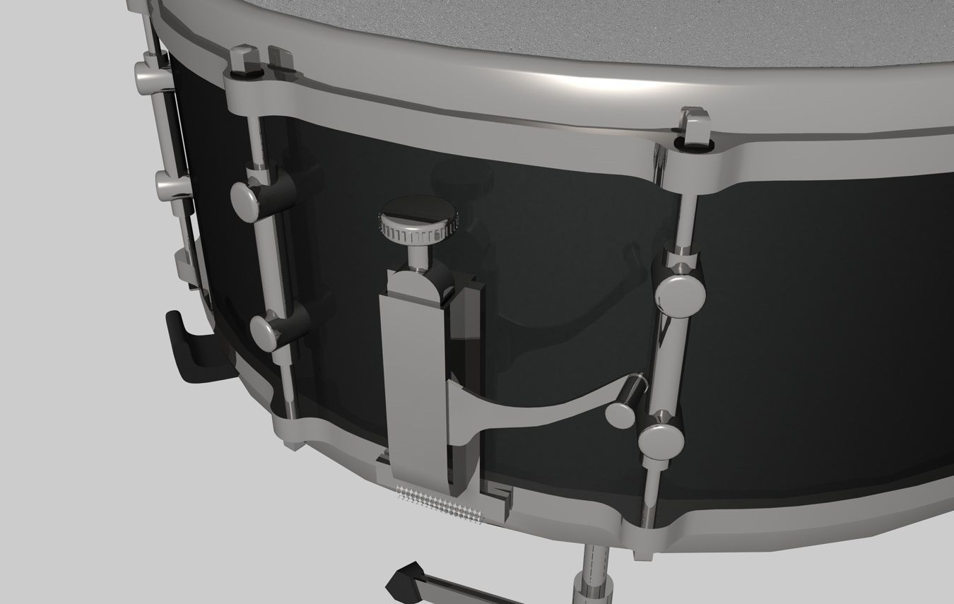 Snare Drum 3 Models 3D model_2
