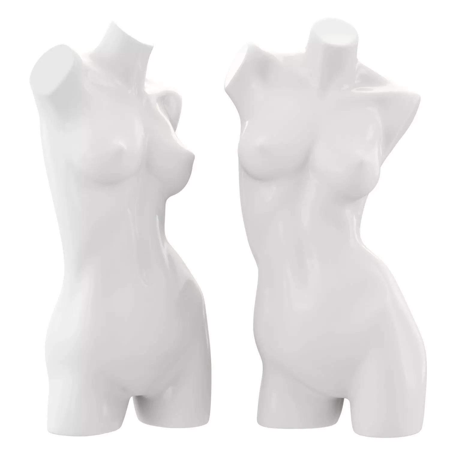 Female Mannequin Torso 3D model_0