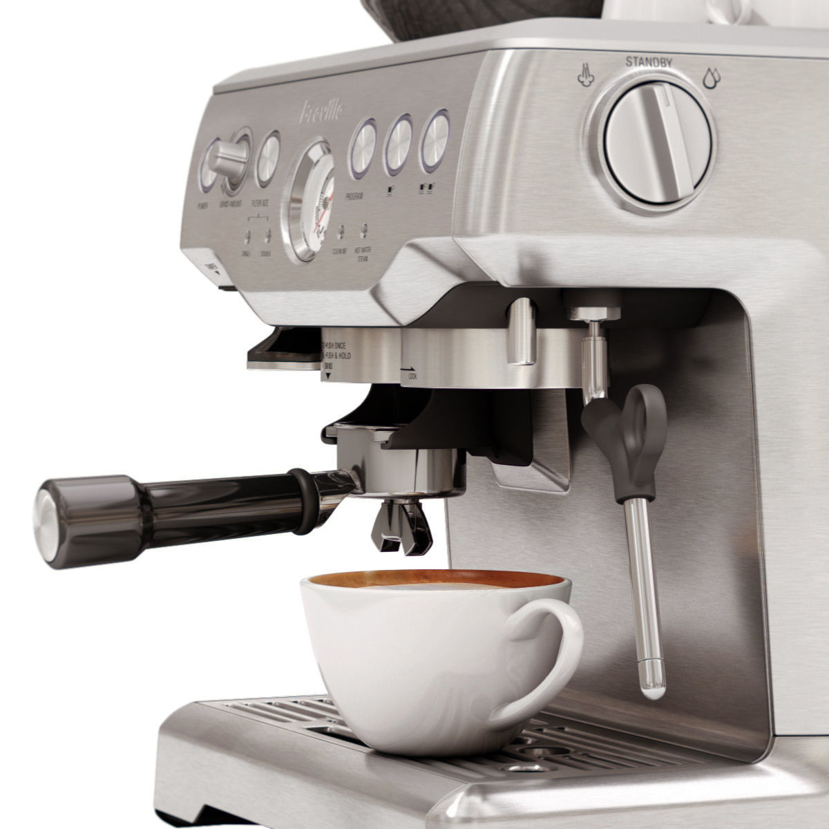 Breville Barista Express BES870XL 3D model_1