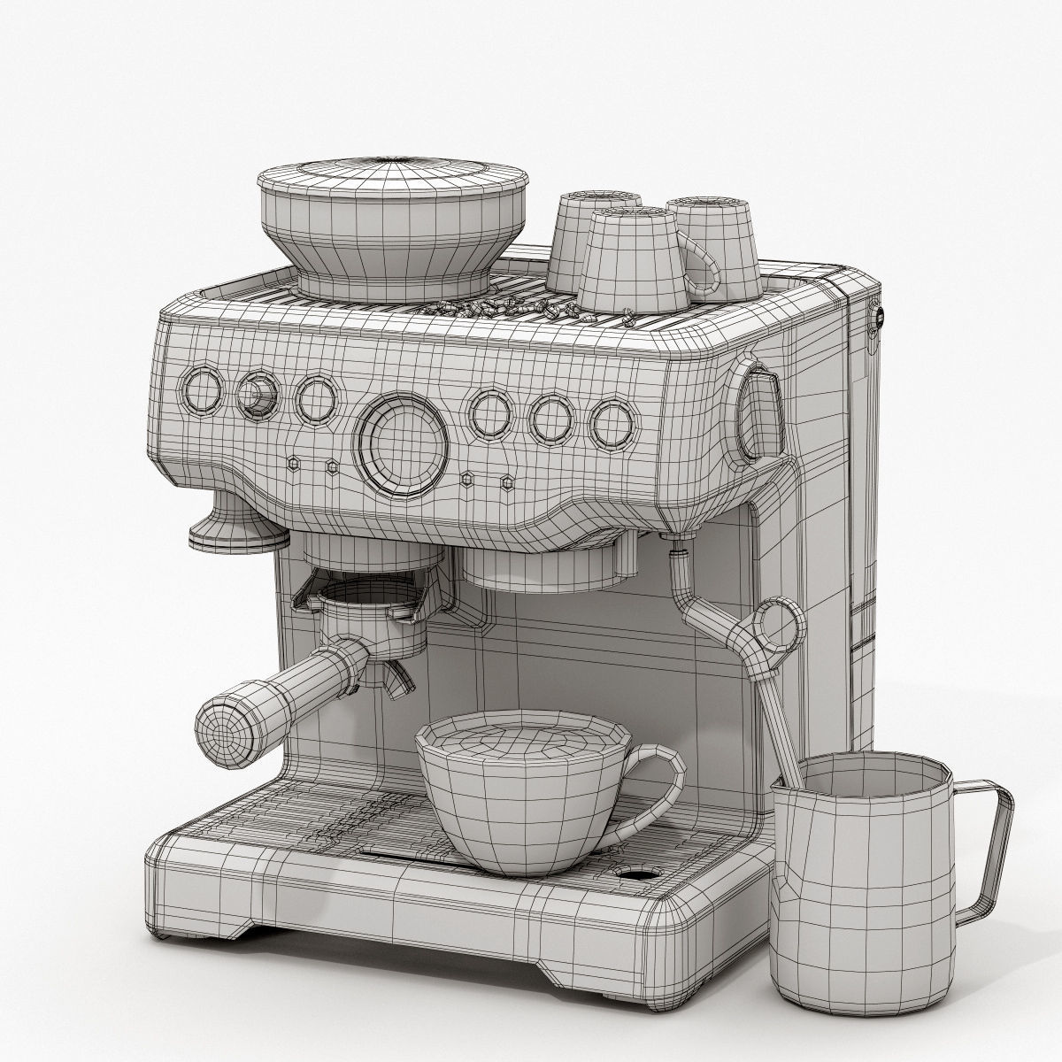 Breville Barista Express BES870XL 3D model_6