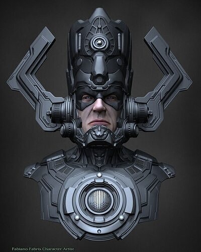 Galactus Cosmic Overlord Torso 3D Model  Comics-Inspired 3D print model