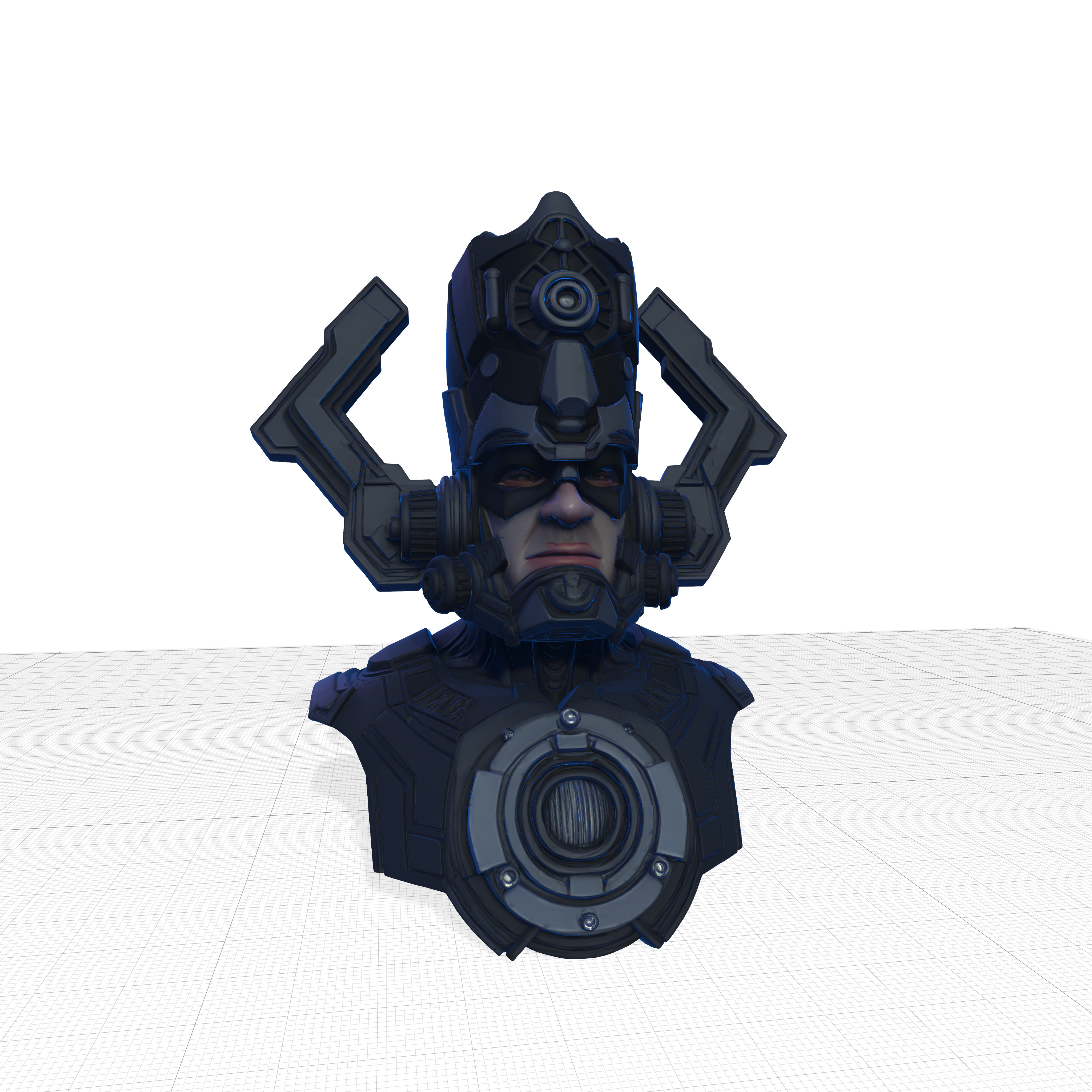 Galactus Cosmic Overlord Torso 3D Model  Comics-Inspired 3D print model_1