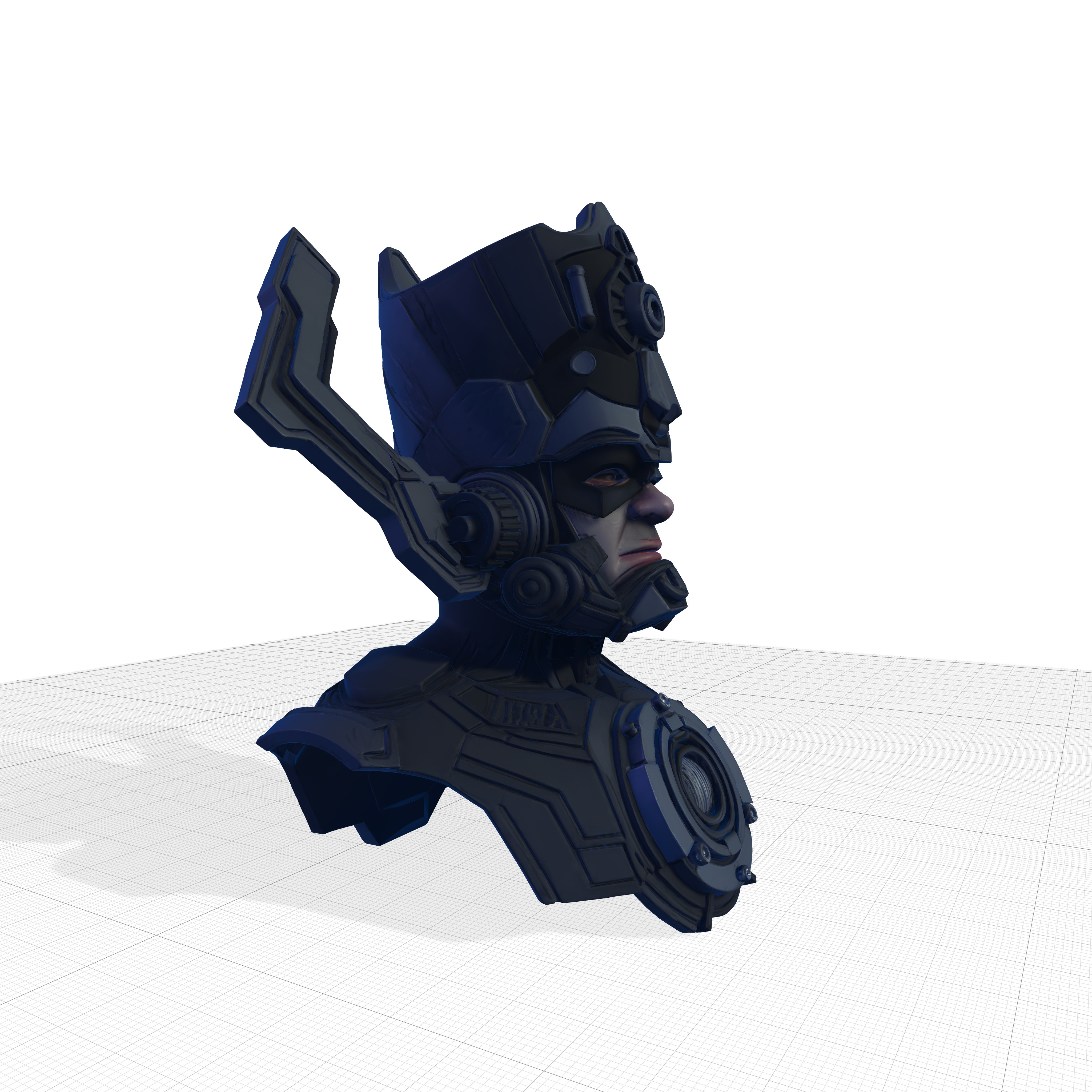 Galactus Cosmic Overlord Torso 3D Model  Comics-Inspired 3D print model_3