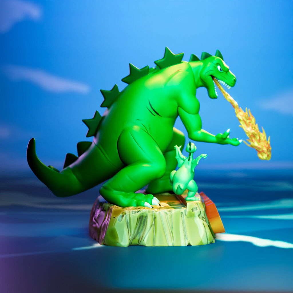 Godzilla and Godzooky 3D print model_1