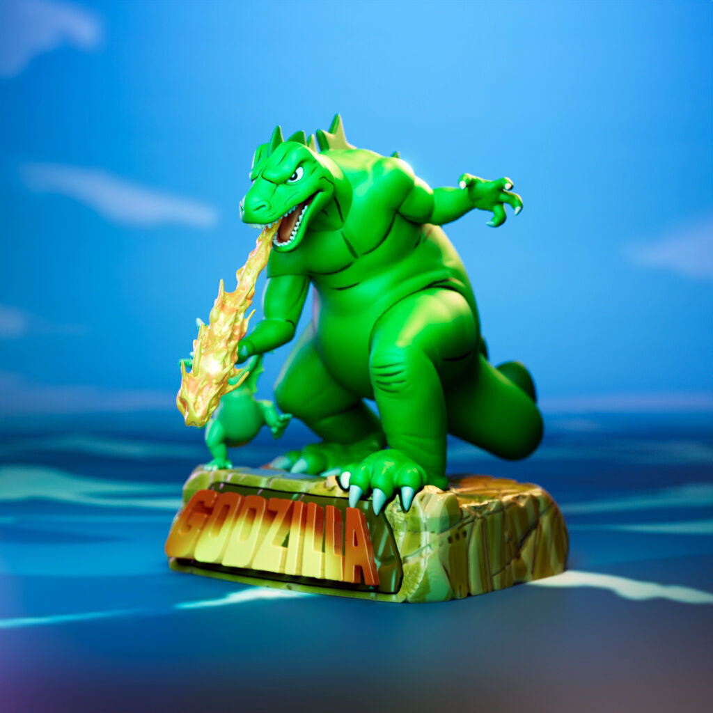 Godzilla and Godzooky 3D print model_4