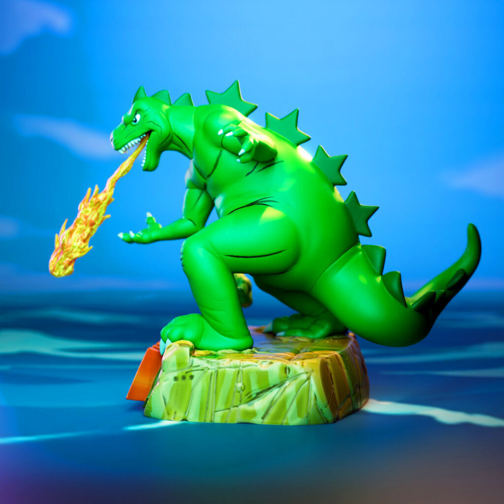 Godzilla and Godzooky 3D print model_3