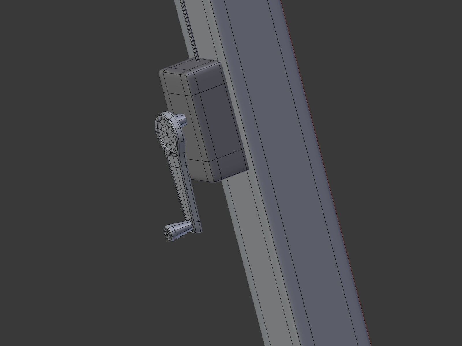 Patio - Outdoor Umbrella - Parasol Low-poly 3D model_23