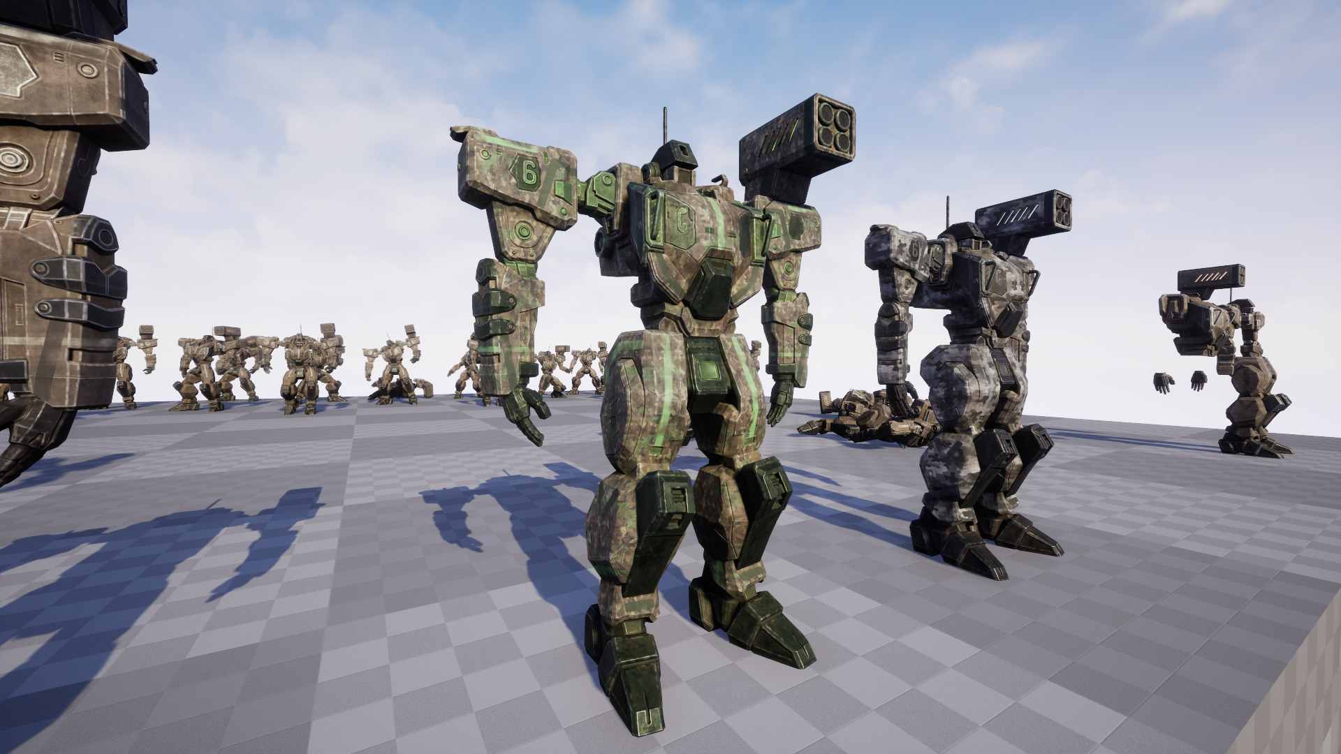 Assault Mech Low-poly 3D model_24