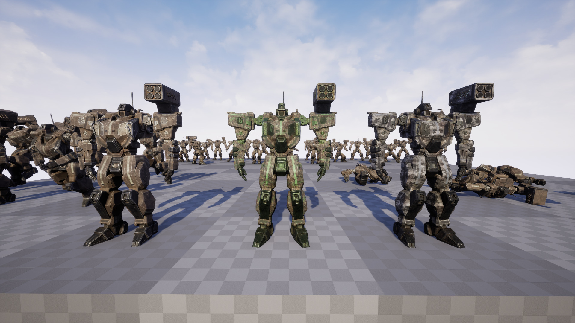 Assault Mech Low-poly 3D model_21