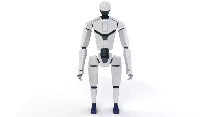 Modern Humanoid Robot Character 3D model