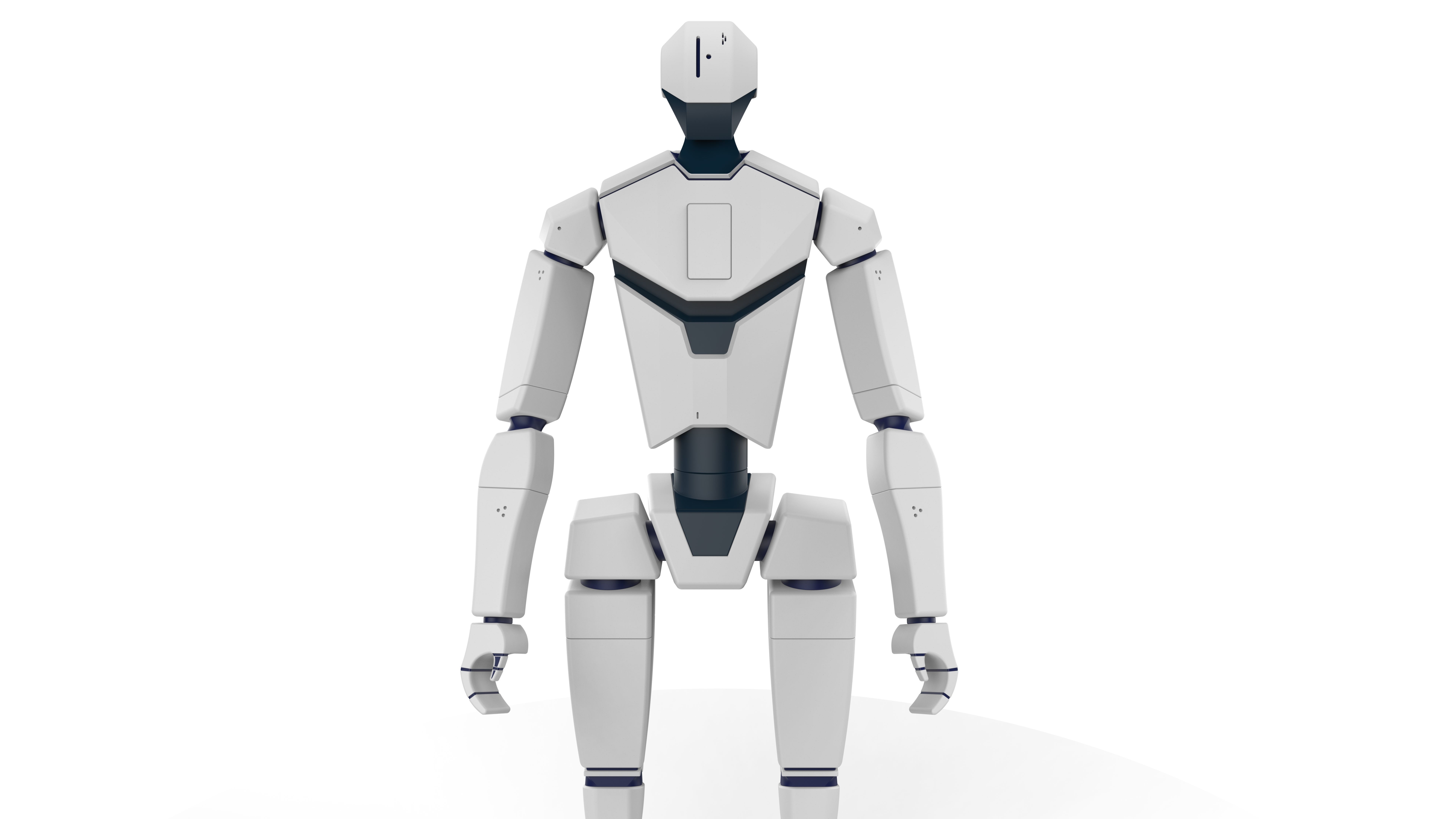 Modern Humanoid Robot Character 3D model 3D print model_7