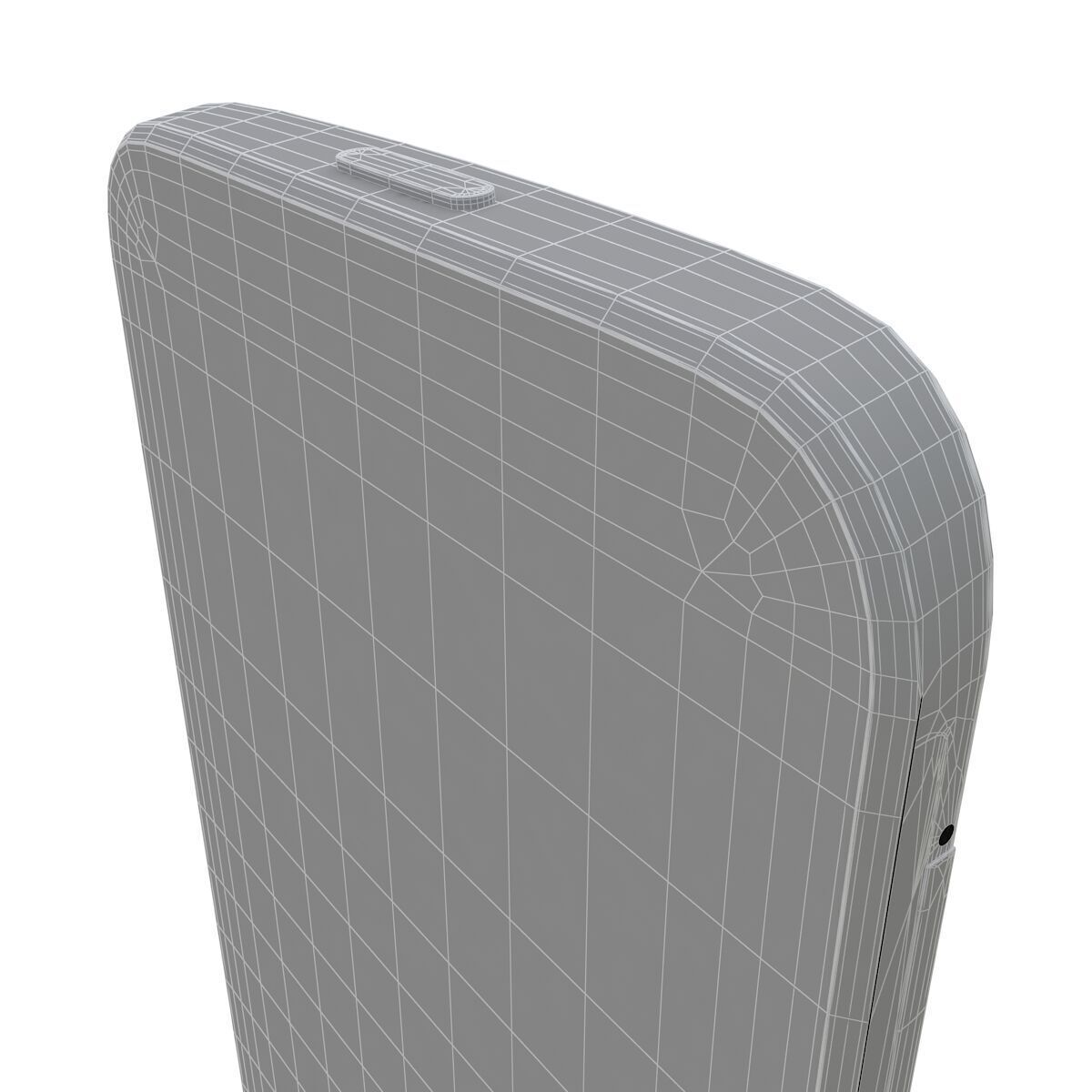 HTC One E8 red 3D model_11